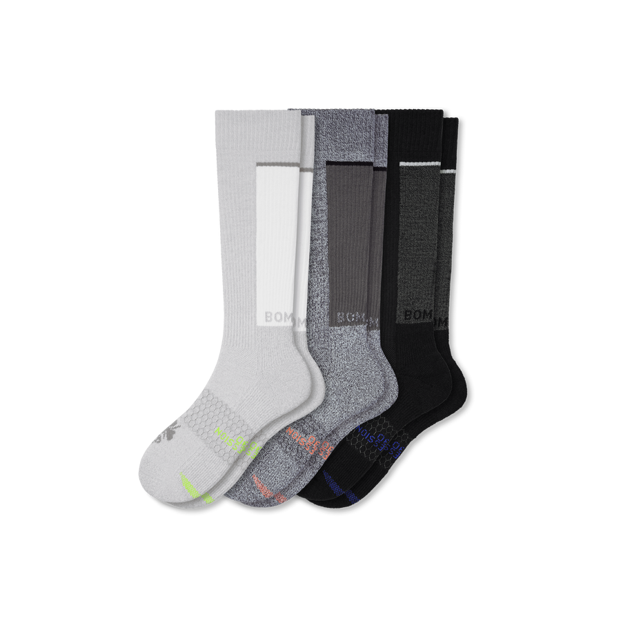 Women's Performance Compression Knee High Sock 3-Pack (20-30mmHg) - Support Race Flow