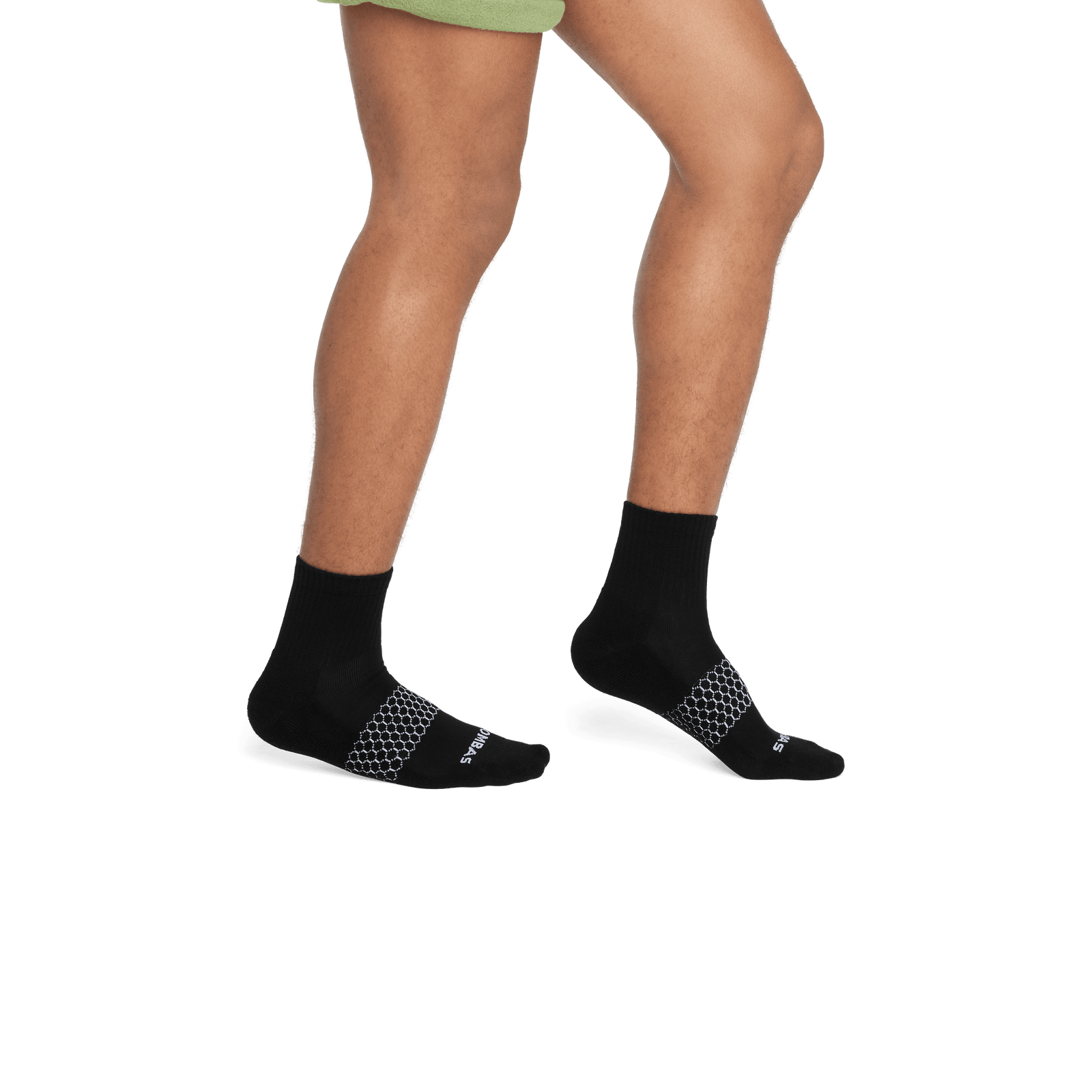 Solid Quarter Socks - Black MO2 [8002]