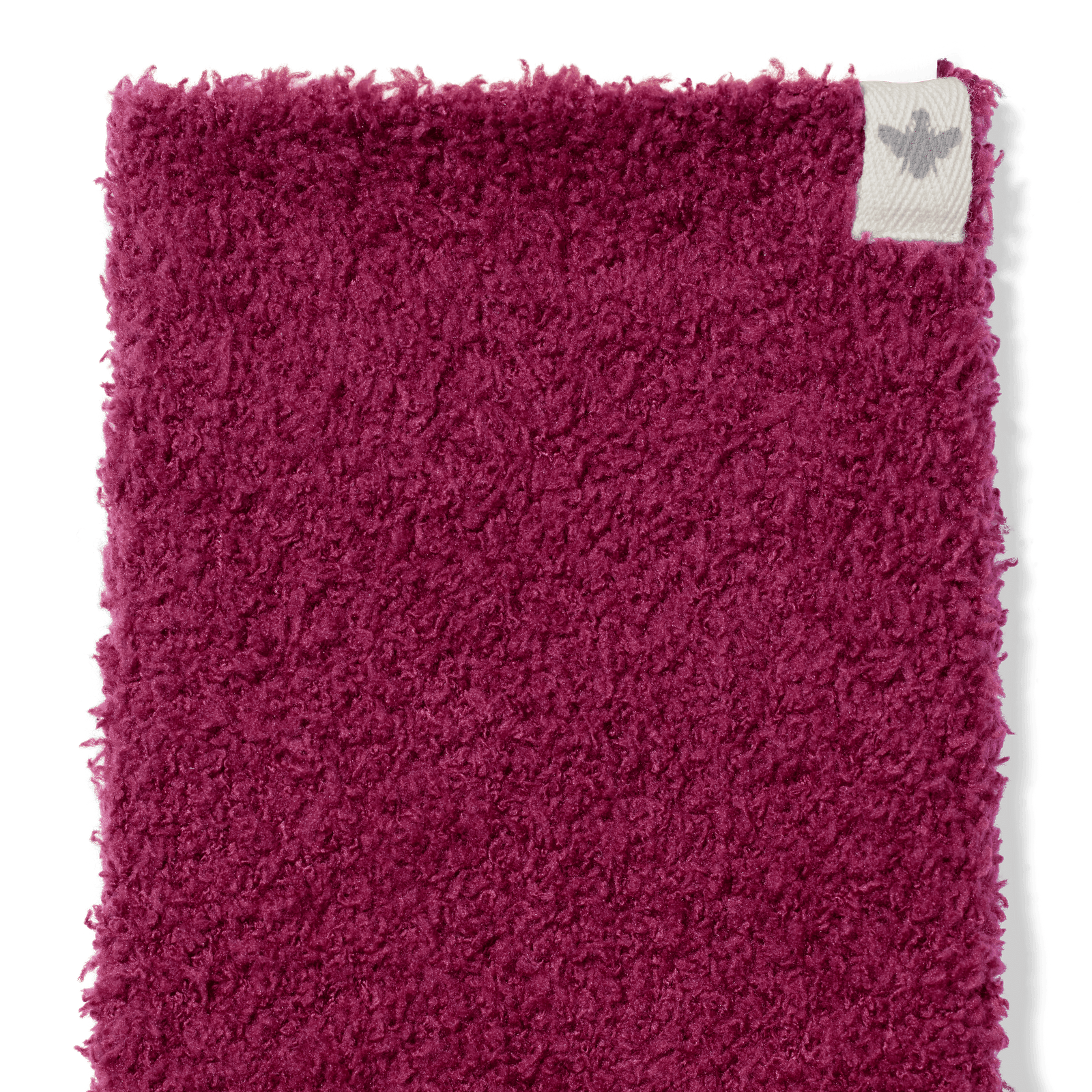 Women's Fuzzy Calf Socks - Cabernet Detail [8161]