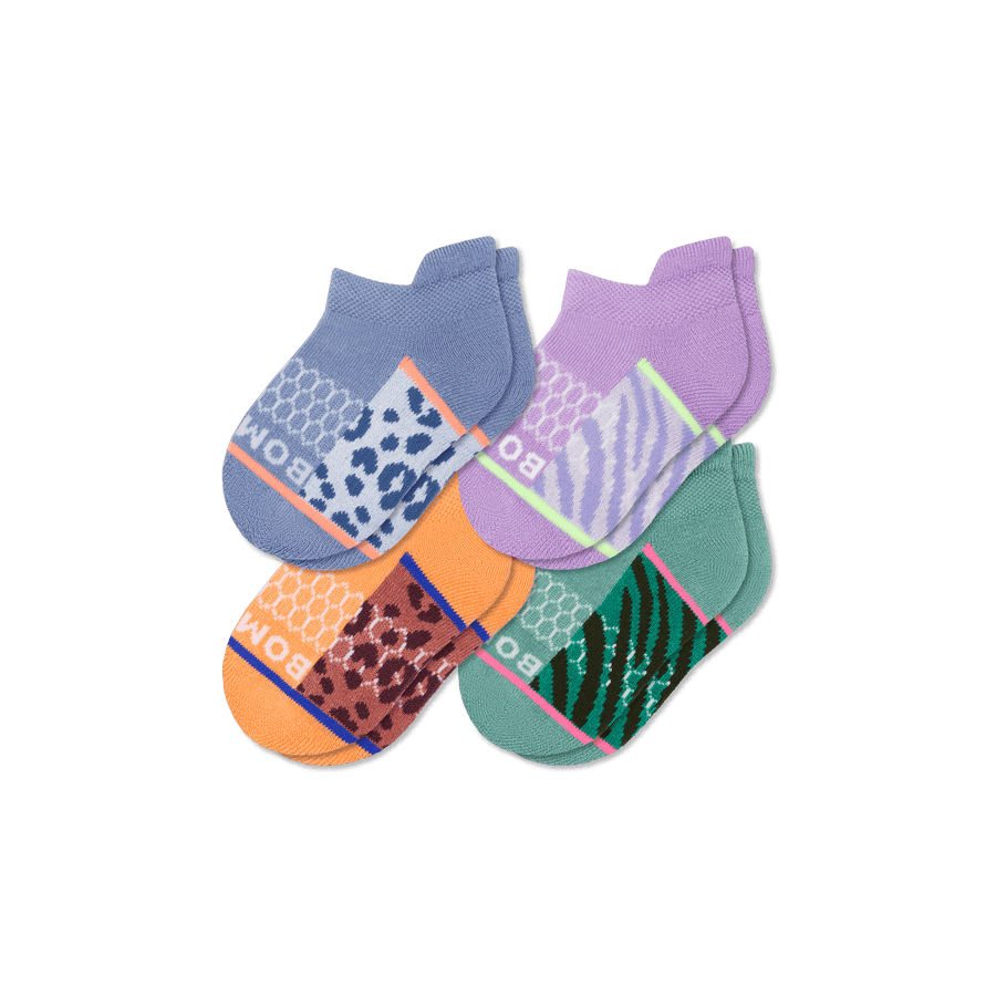 Toddler Wild Wear Ankle Sock 4-Pack - Everyday Trail Comfort