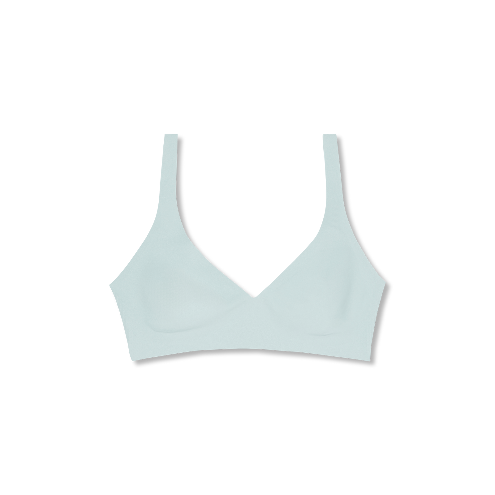 Women's No Show Plunge Bralette - Misty Sky L [8252]