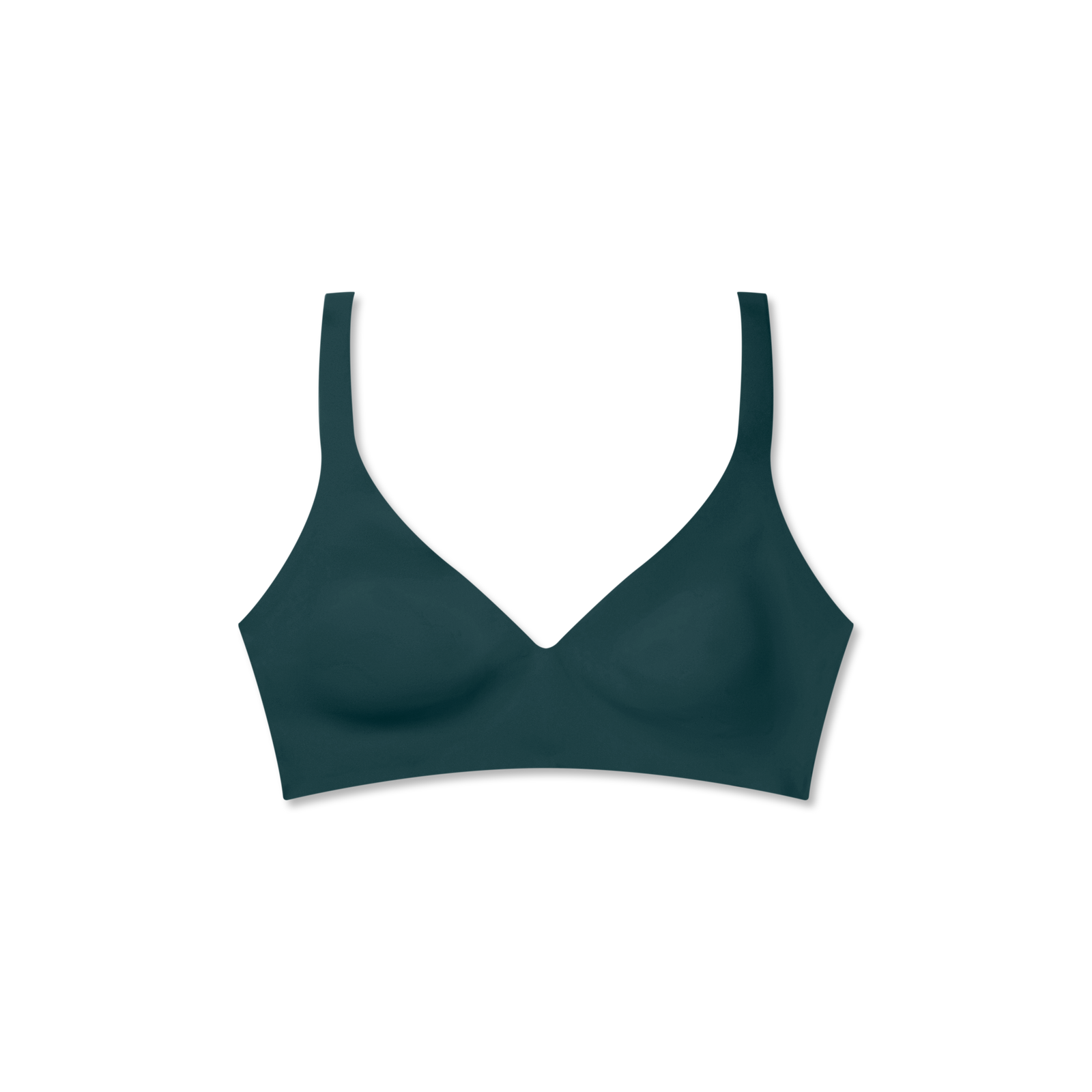 Women's No Show Plunge Bralette - Teal Pine L [8252]