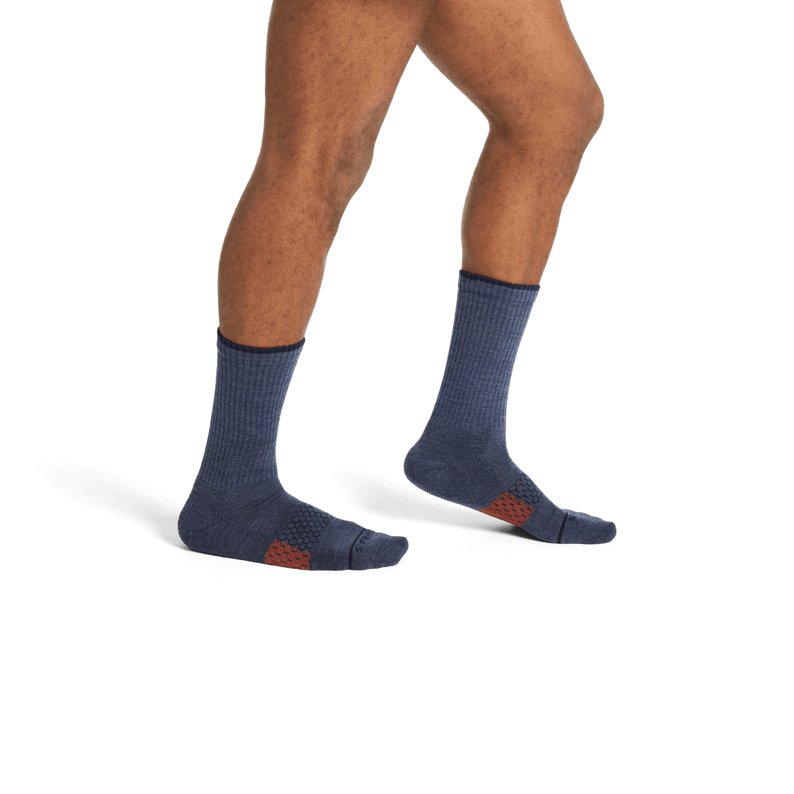 Merino Wool Blend Calf Socks - Varsity Navy MO2 [8256]