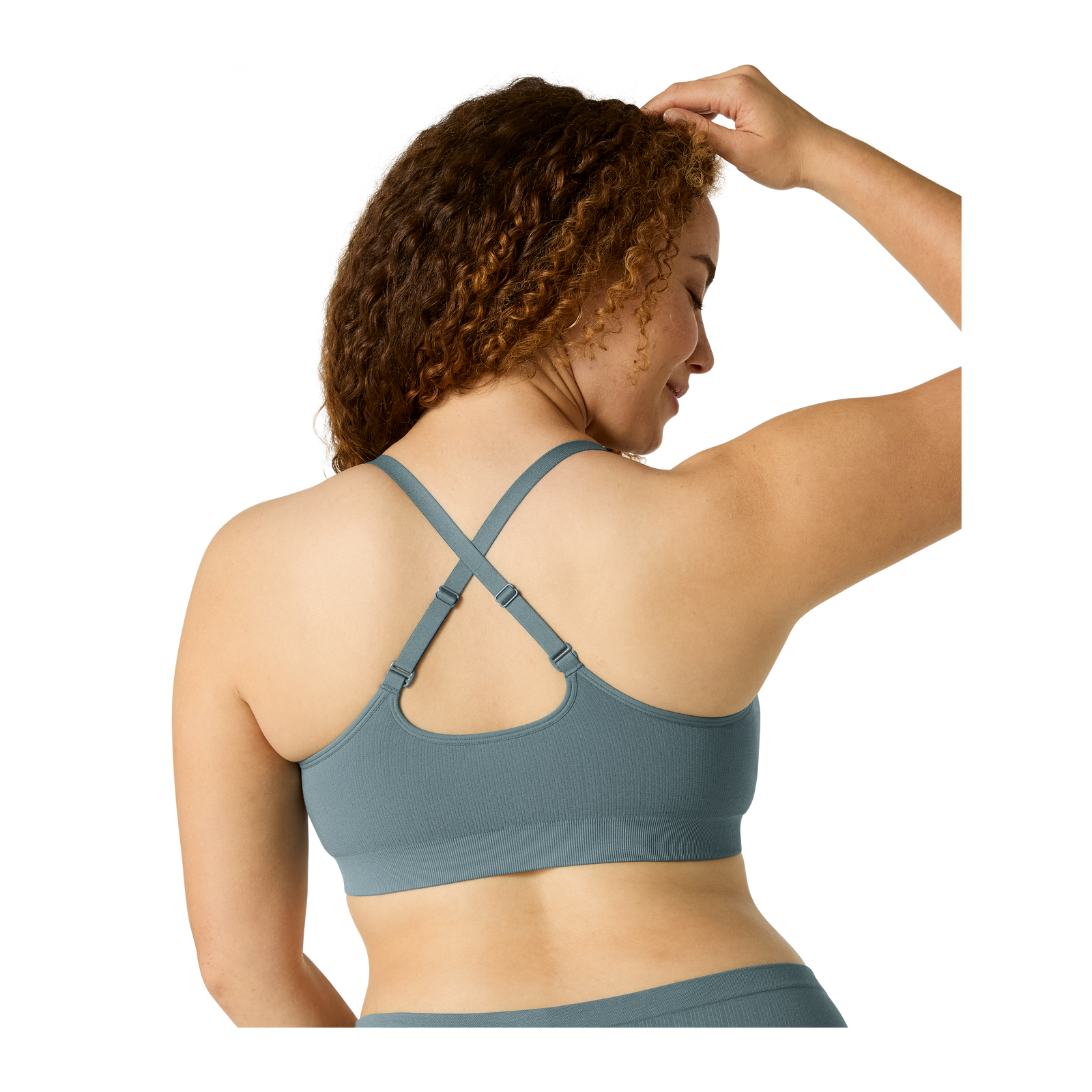 Seamless Scoop Bralette - Grey Surf WO3 [8343]