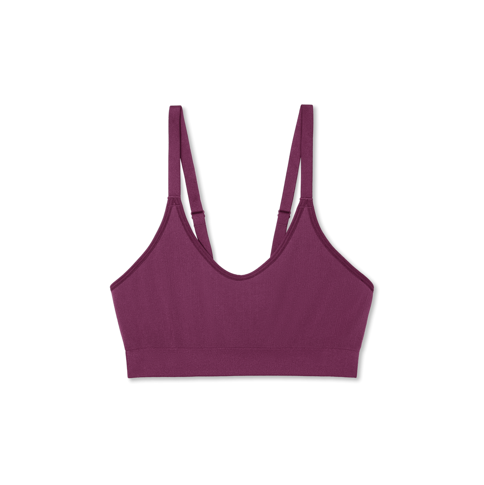 Women's Seamless Scoop Bralette - Plum Night L [8343]