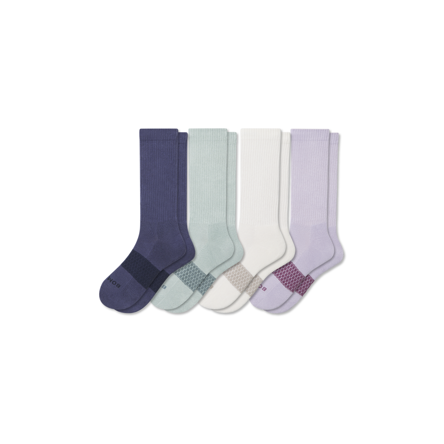 Women's Solids Calf Sock 4-Pack - Trail Hike Cushion