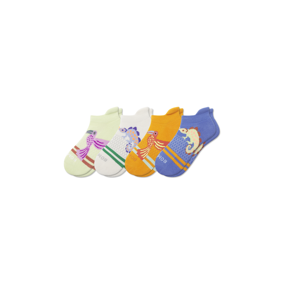 Youth Rainforest Friends Ankle Sock 4-Pack - Modern Ankle Move