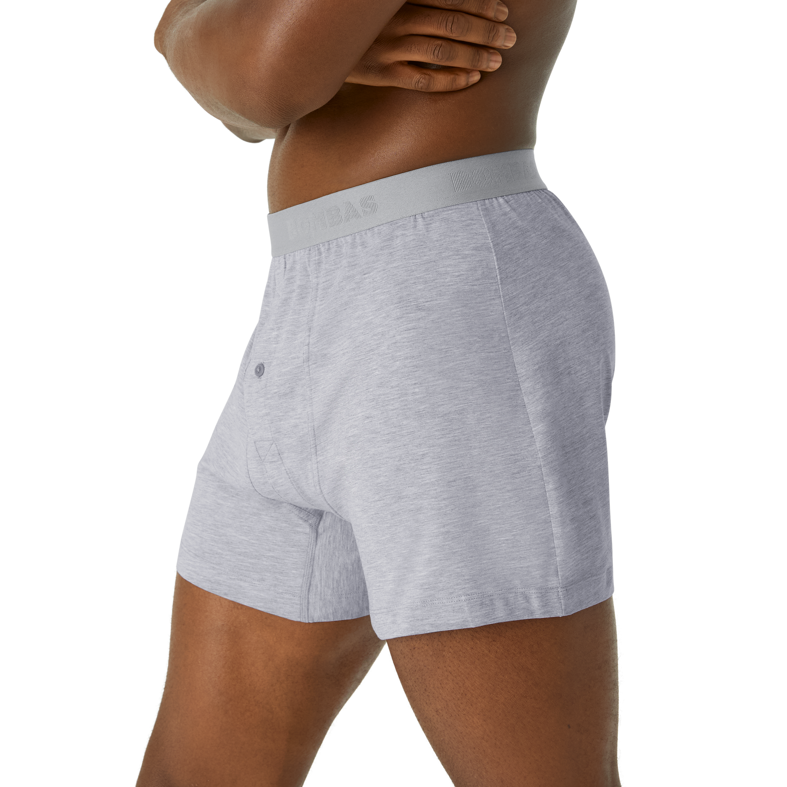 Cotton Modal Blend Boxer - Medium Heather Grey MO2 [8473]