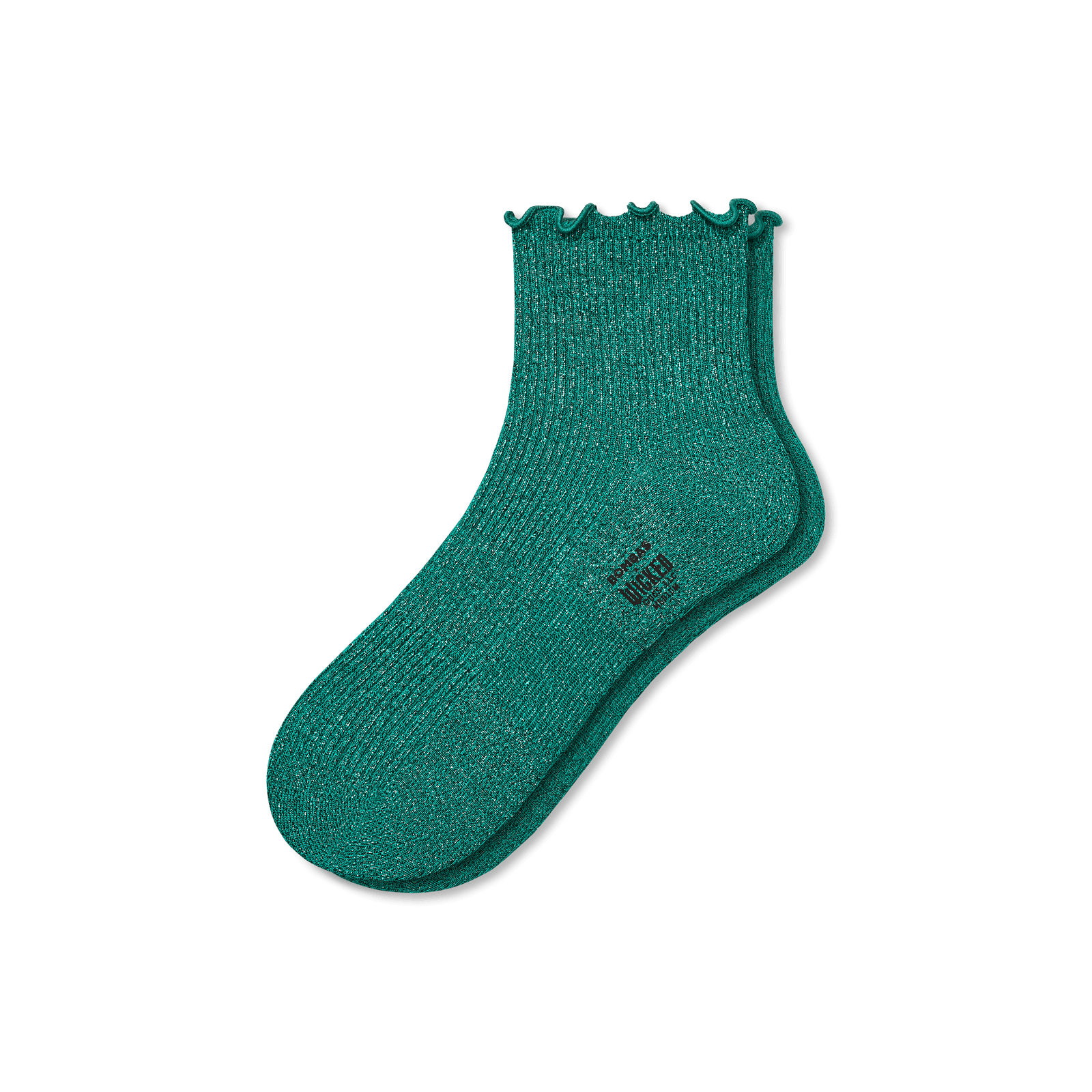 Wicked X Bombas Lightweight Quarter Socks - Green L [8494]