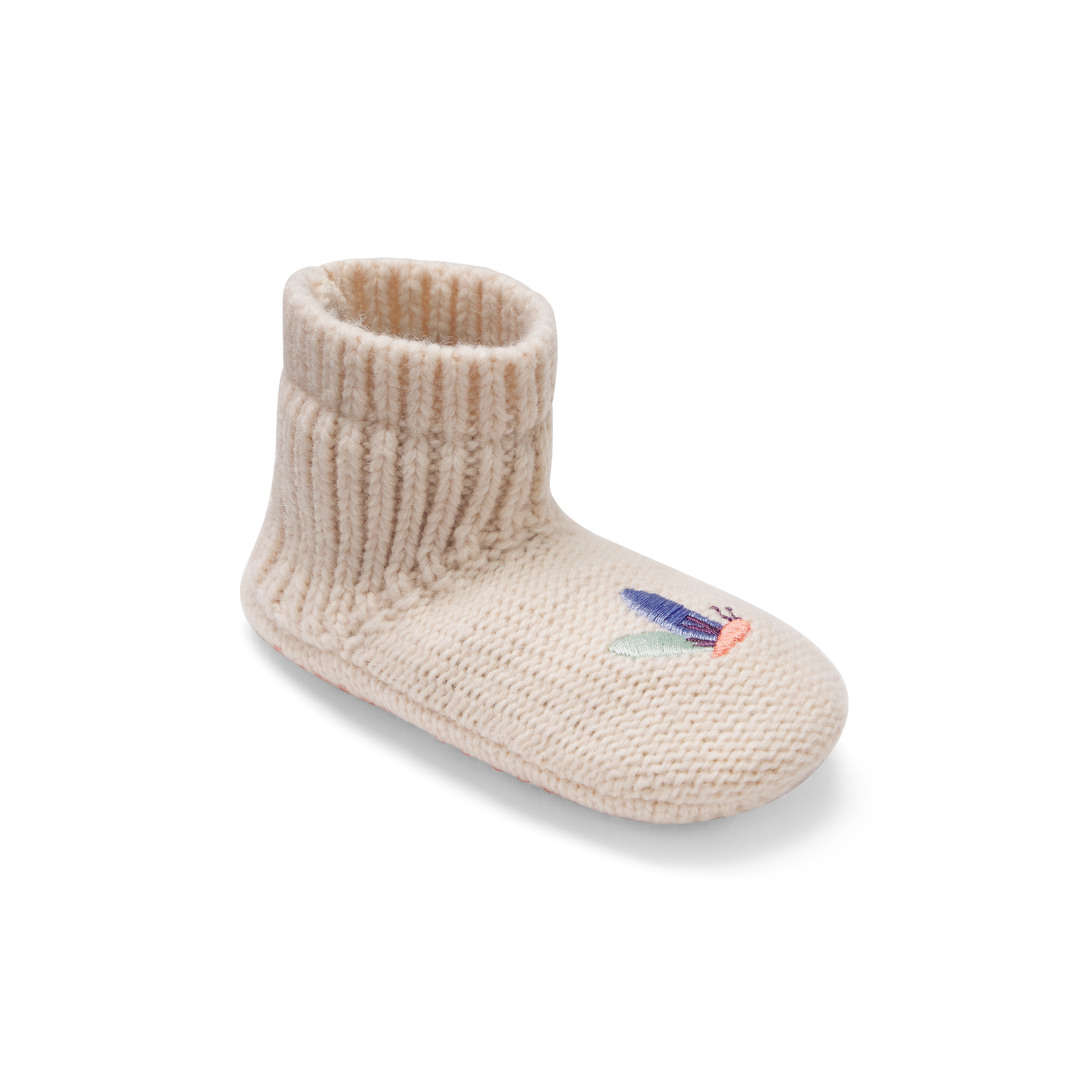 Baby Gripper Slipper - Blush Sand L [8518] Side