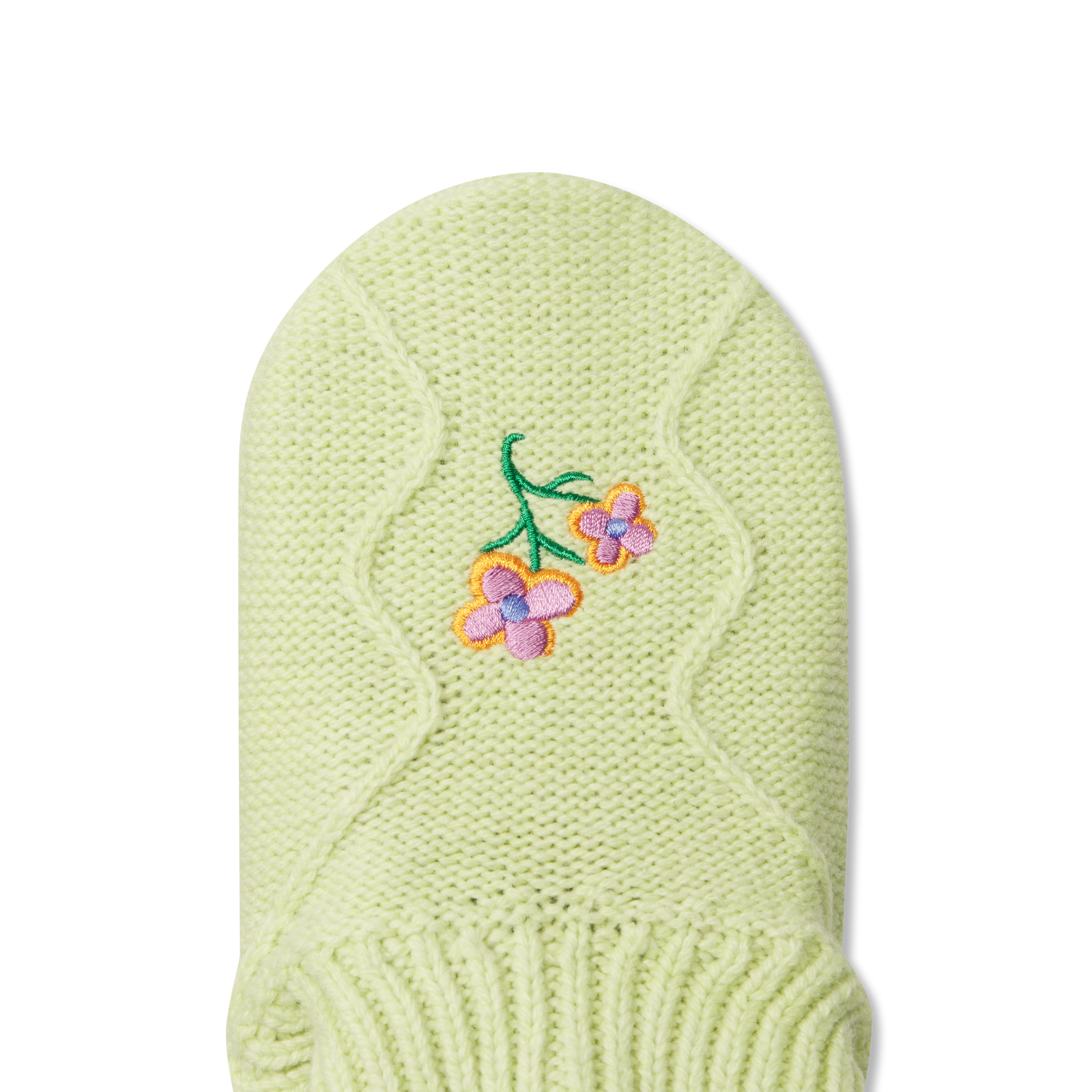 Youth Gripper Slipper - Soft Lime Detail [8524]