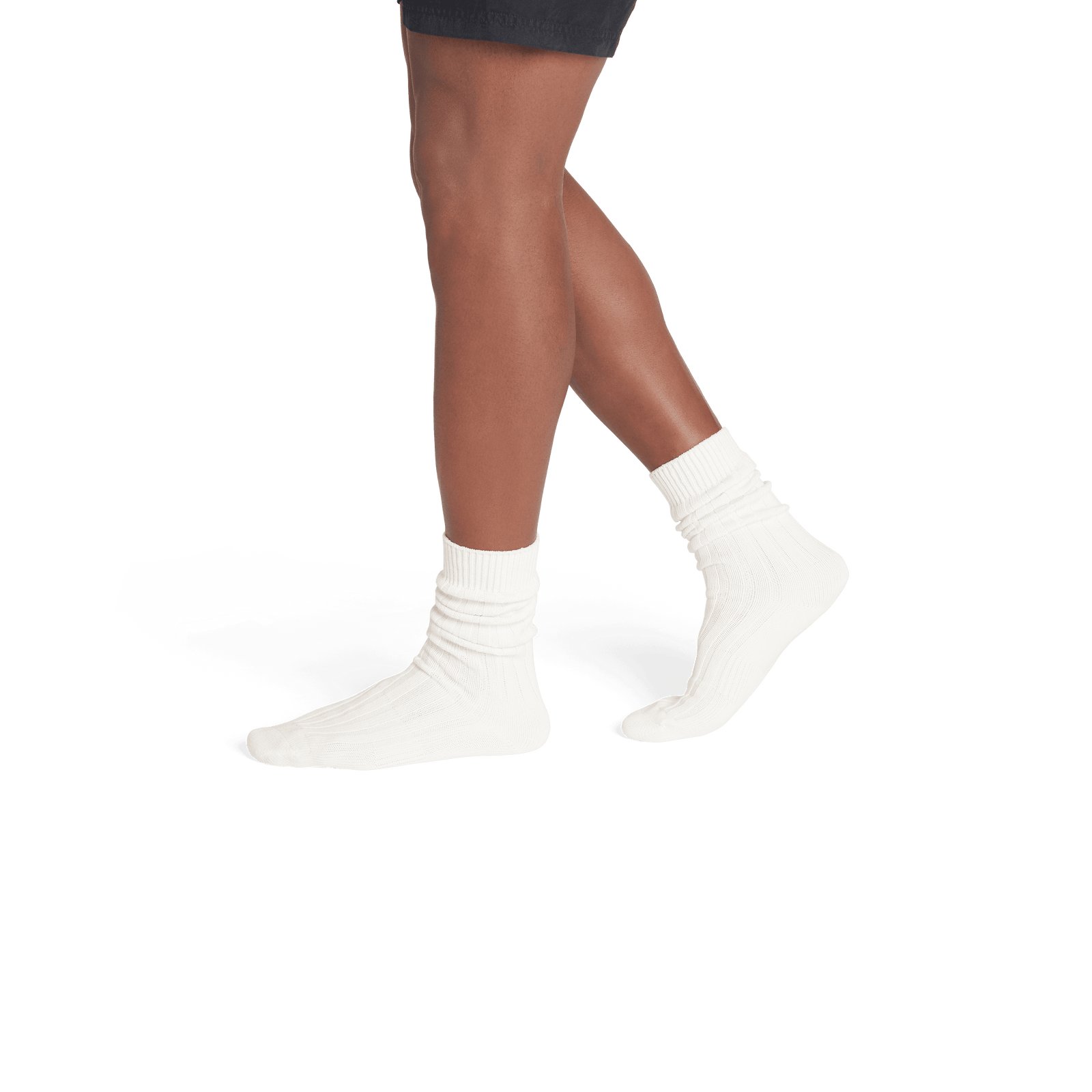 Classic Rib Calf Sock - Soft White - MO2 [8563]