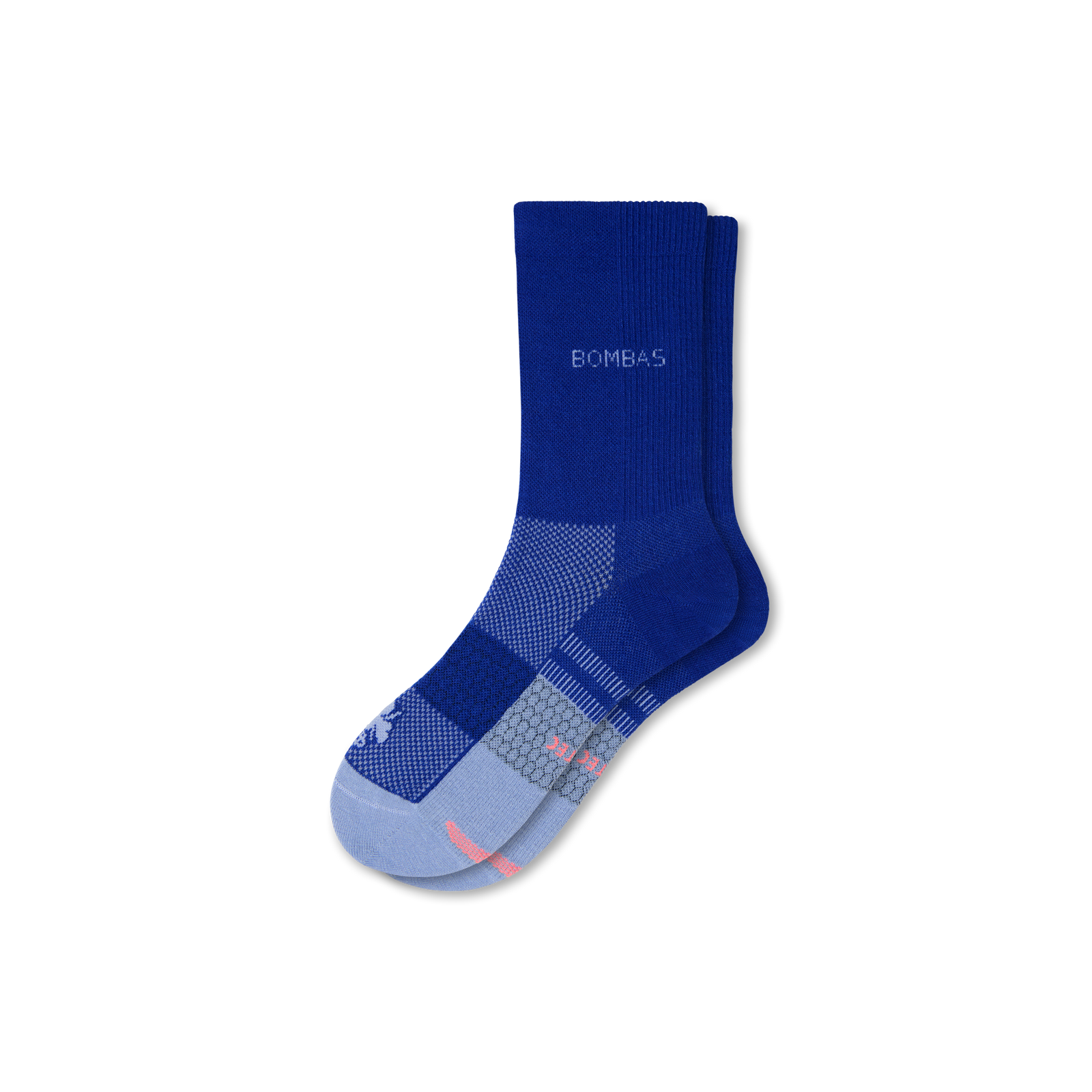 Lightweight Athletic Half Calf Socks - Neon Cobalt L [8579]