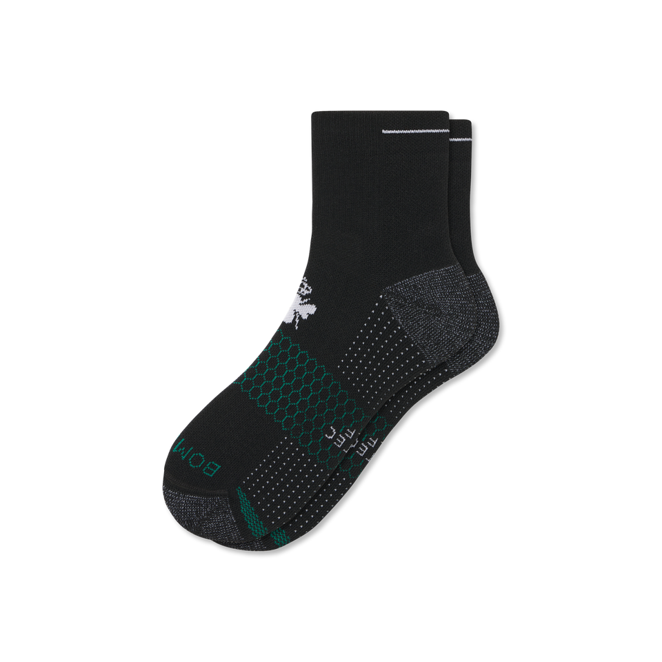 Golf Quarter Socks - Black L [8602]