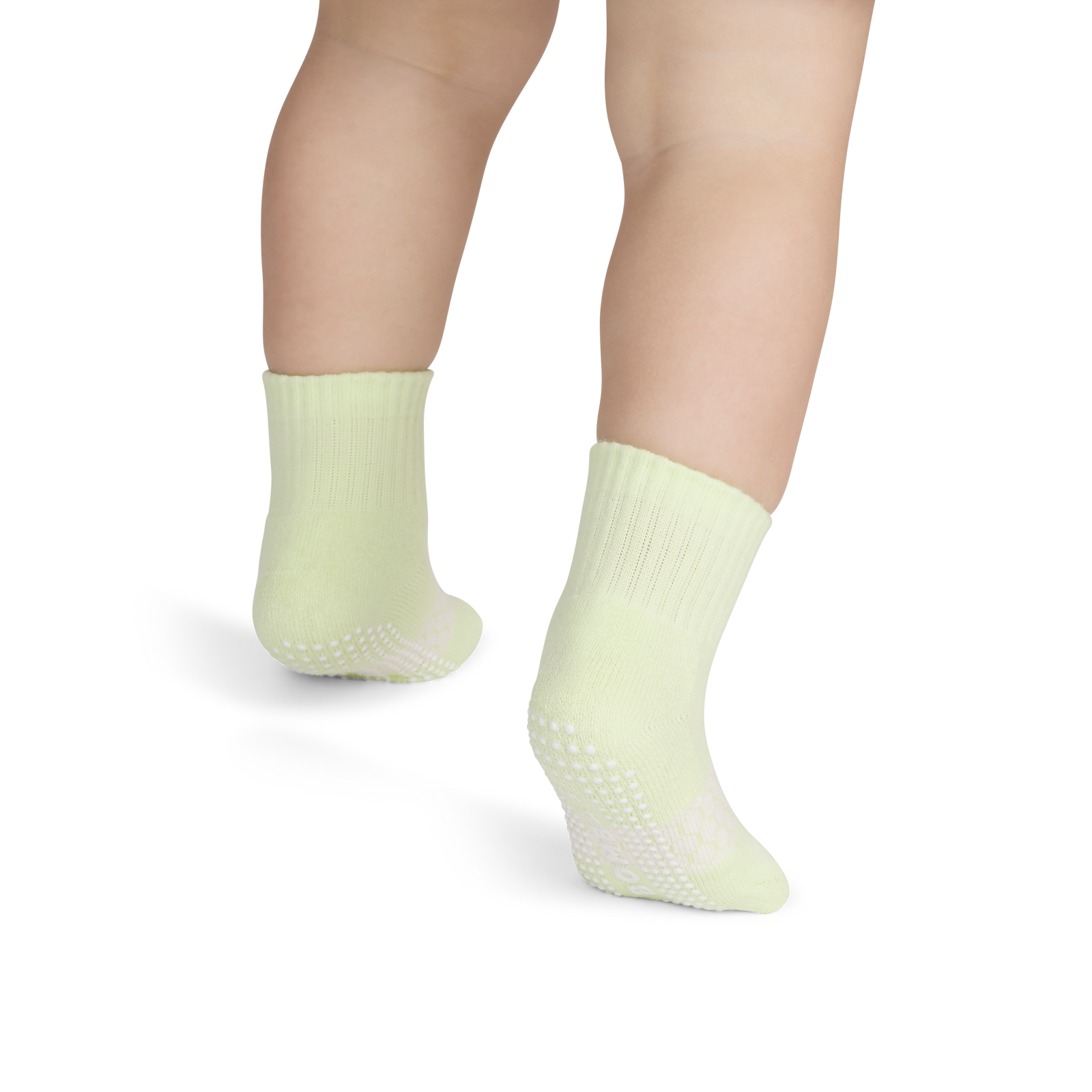 Solids Gripper Calf Socks - Soft Lime TO1 [8618]