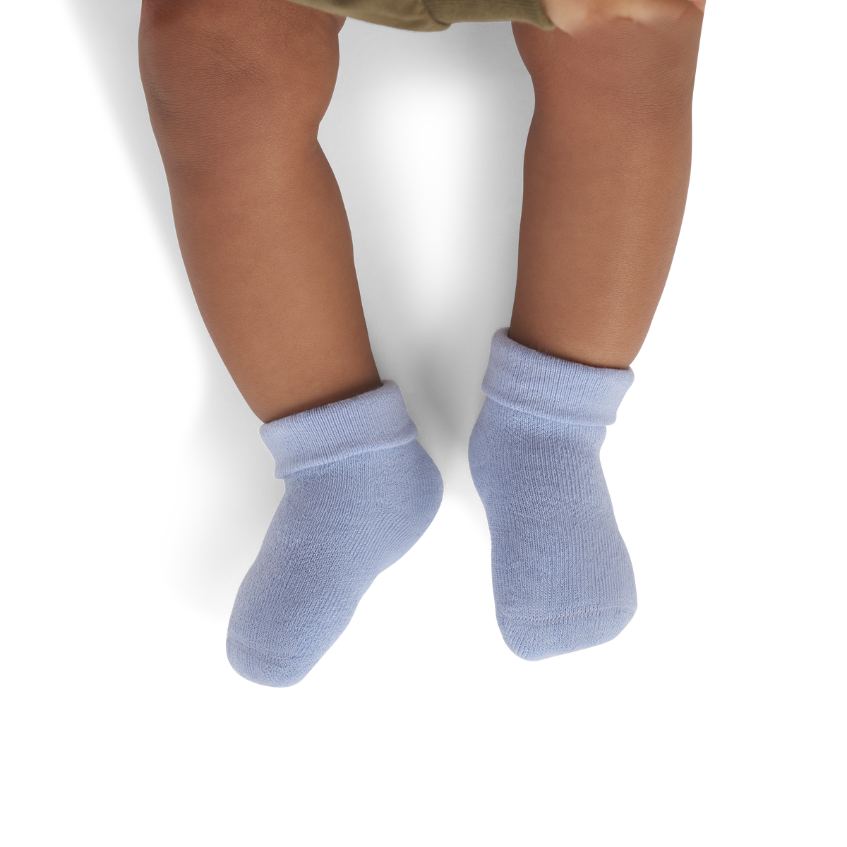 Solids Calf Socks (0-6 Months) - Dawn Blue BO1 [8621]