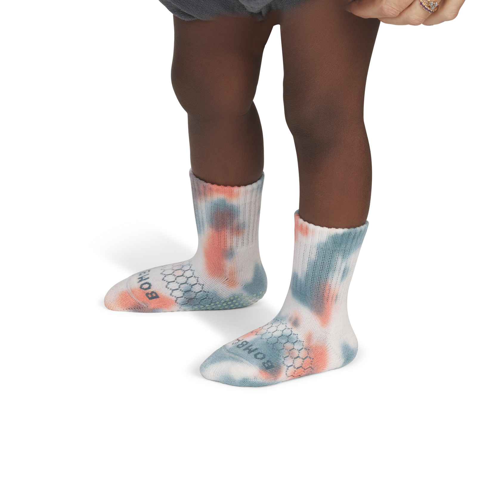 Celebration Gripper Calf Socks - Mist Sky / Guava TO1 [8633]