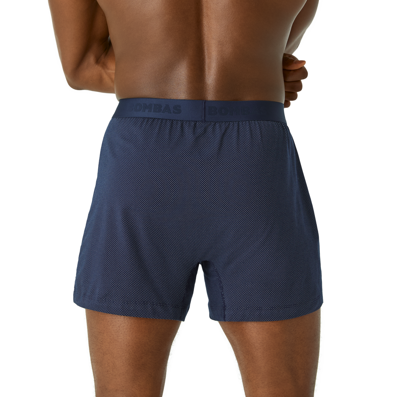 Cotton Modal Blend Boxer - Midnight Navy / Halo Blue Birds Eye MO3 [8708]