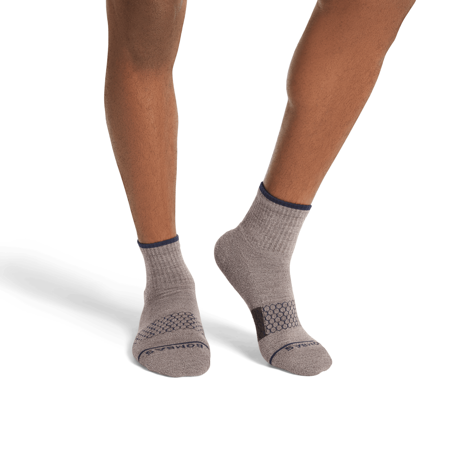 Merino Wool Blend Quarter Socks - Pepper MO1 [8734]