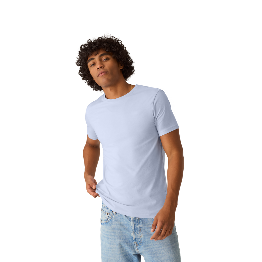 Men's Pima Cotton Slim Crew Neck T-Shirt - Daily Lounge Comfort
