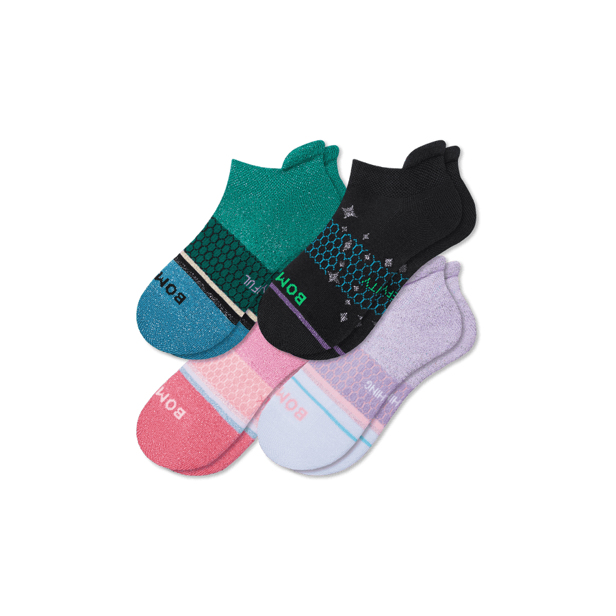 Youth Wicked X Bombas Ankle Sock 4-Pack - Steady Lounge Move