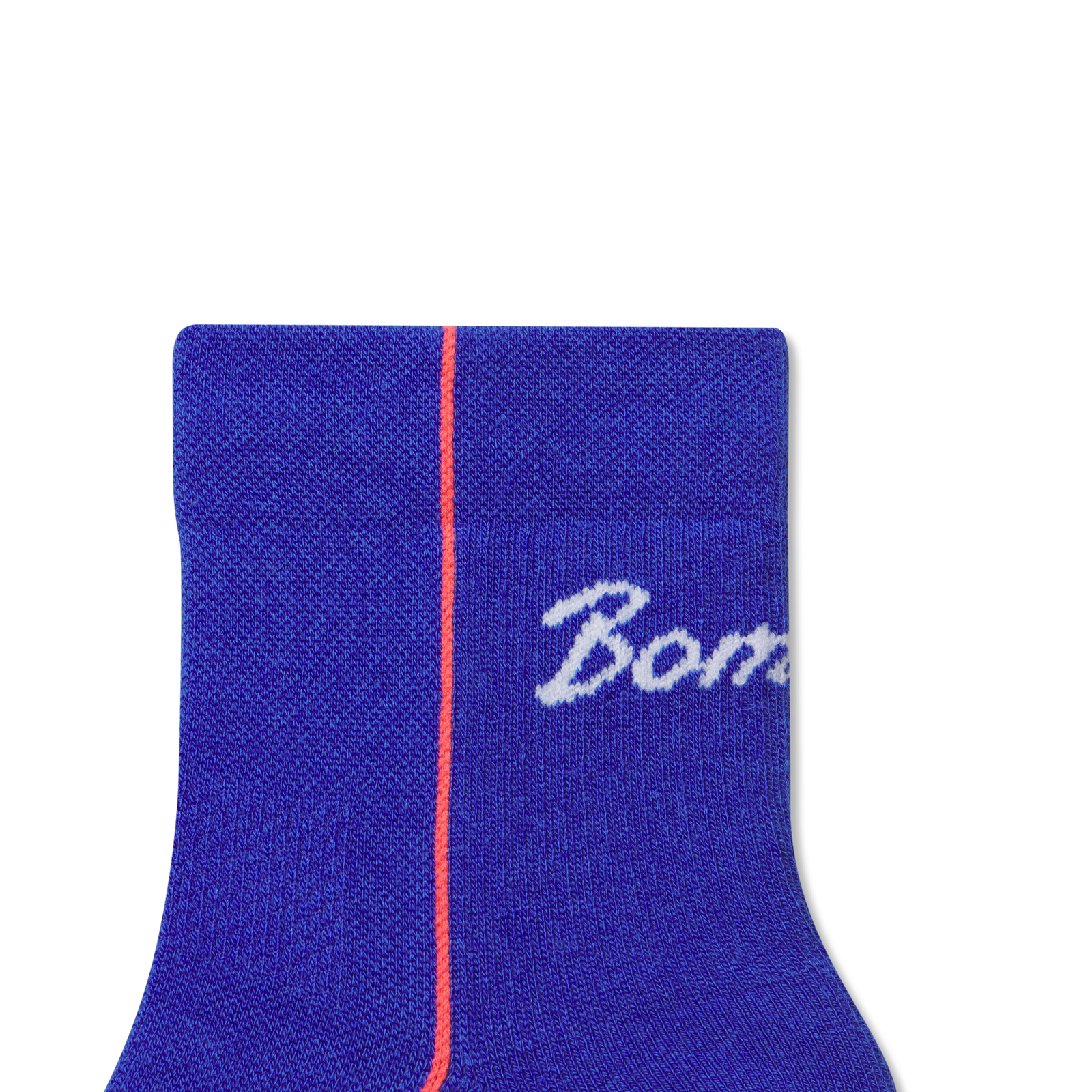 Running Quarter Socks - Lapis Blue / Neon Red Detail [8820]