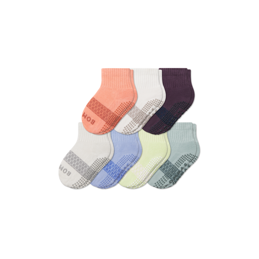 Toddler Week of Bombas Gripper Calf Sock 7-Pack - Smooth School Comfort
