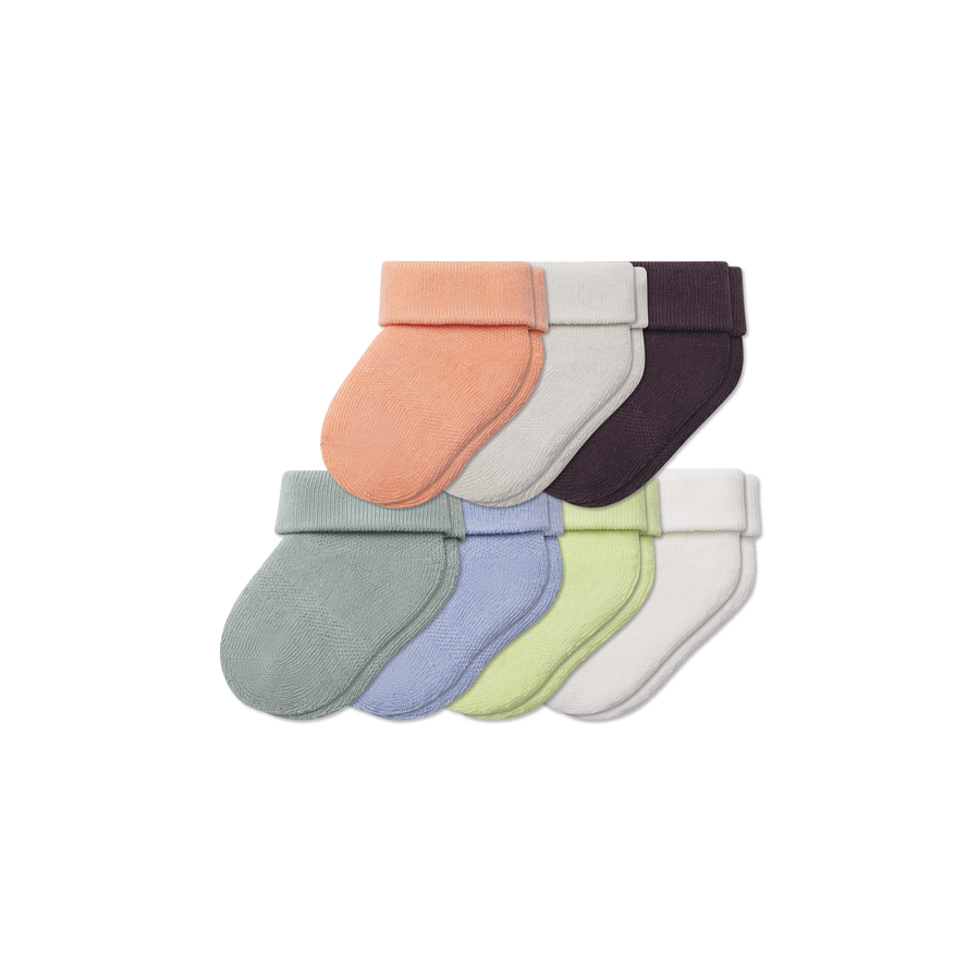 Baby Week of Bombas Calf Sock 7-Pack (0-6 Months) - Daily Home Wear
