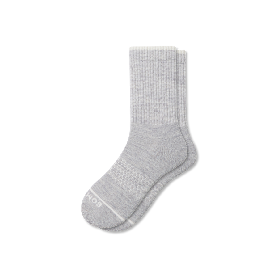 Women's Merino Wool Blend Half Calf Socks - Outdoor Office Step