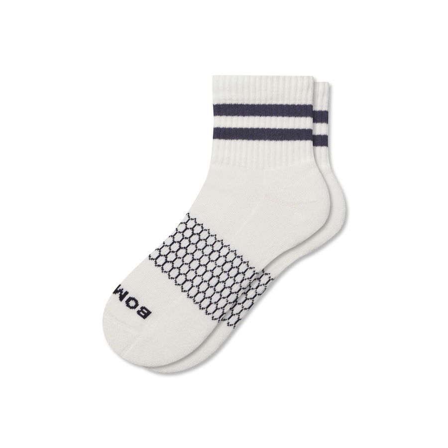 Men's Vintage Stripes Quarter Socks - Fresh Court Rotation