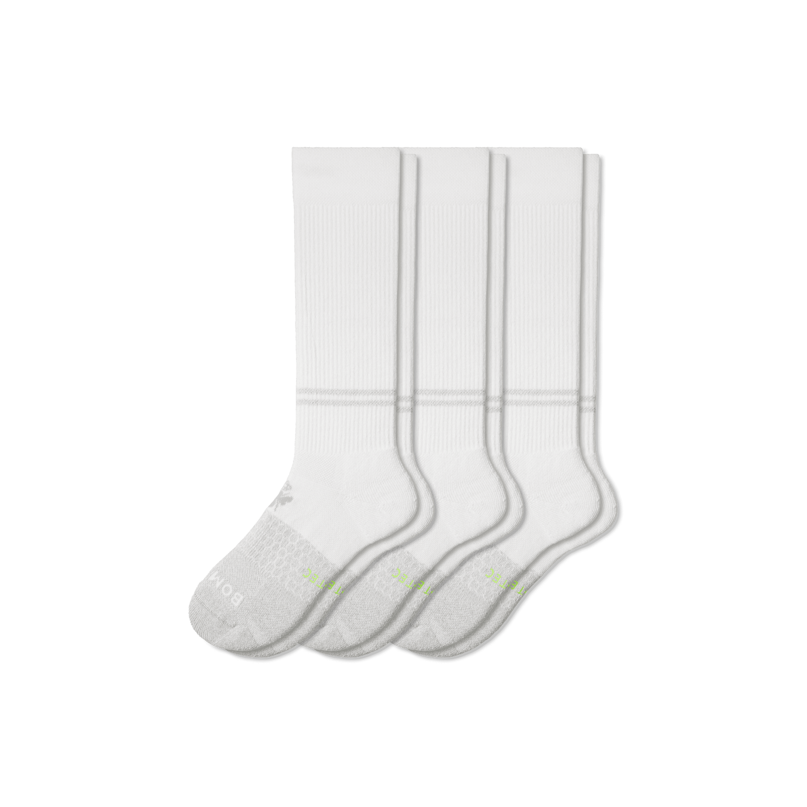 Youth All-Purpose Performance Team Sport Sock 3-Pack - White L [9026]