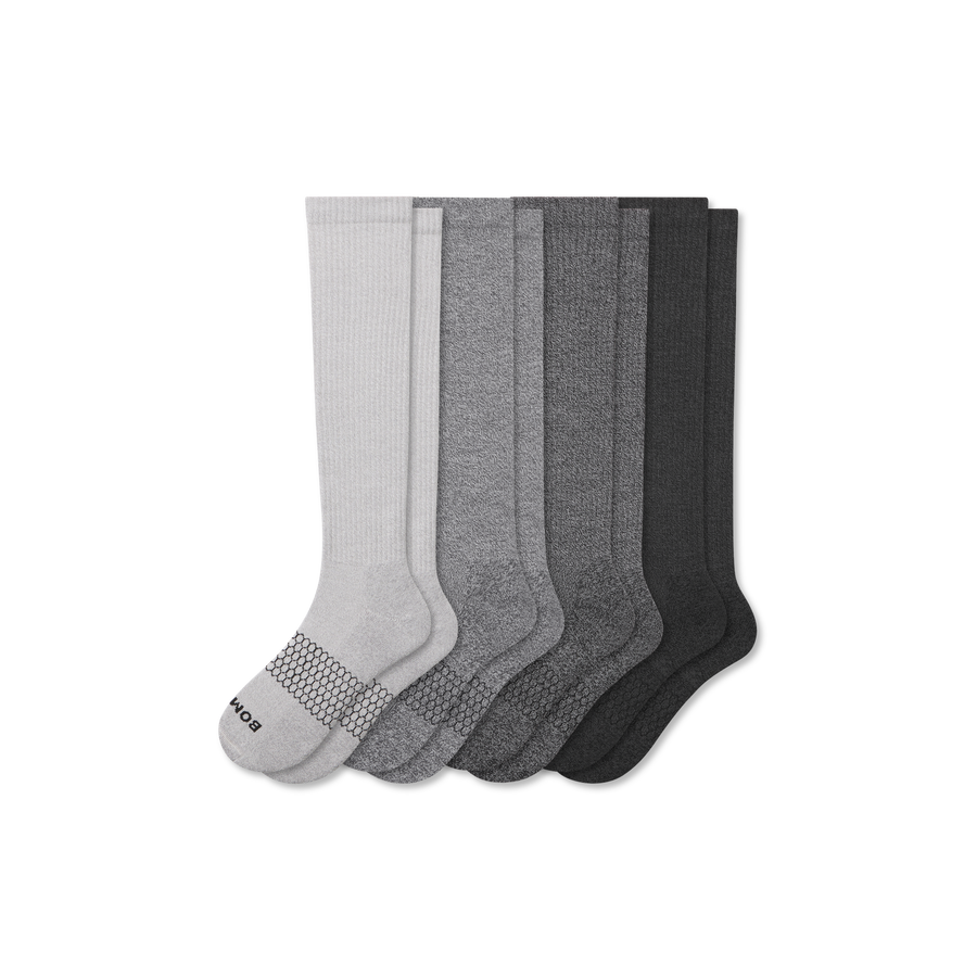 Women's Marl Knee High Sock 4-Pack - Smooth Low Cut Comfort
