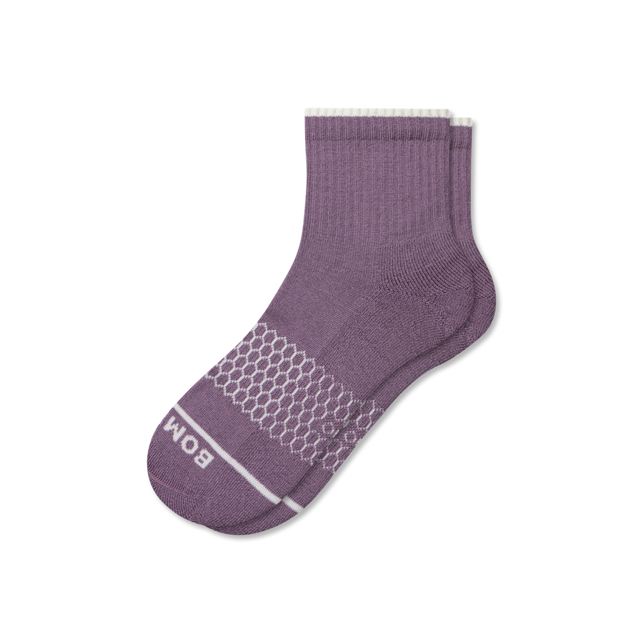 Women's Merino Wool Blend Quarter Socks - Modern Trail Comfort