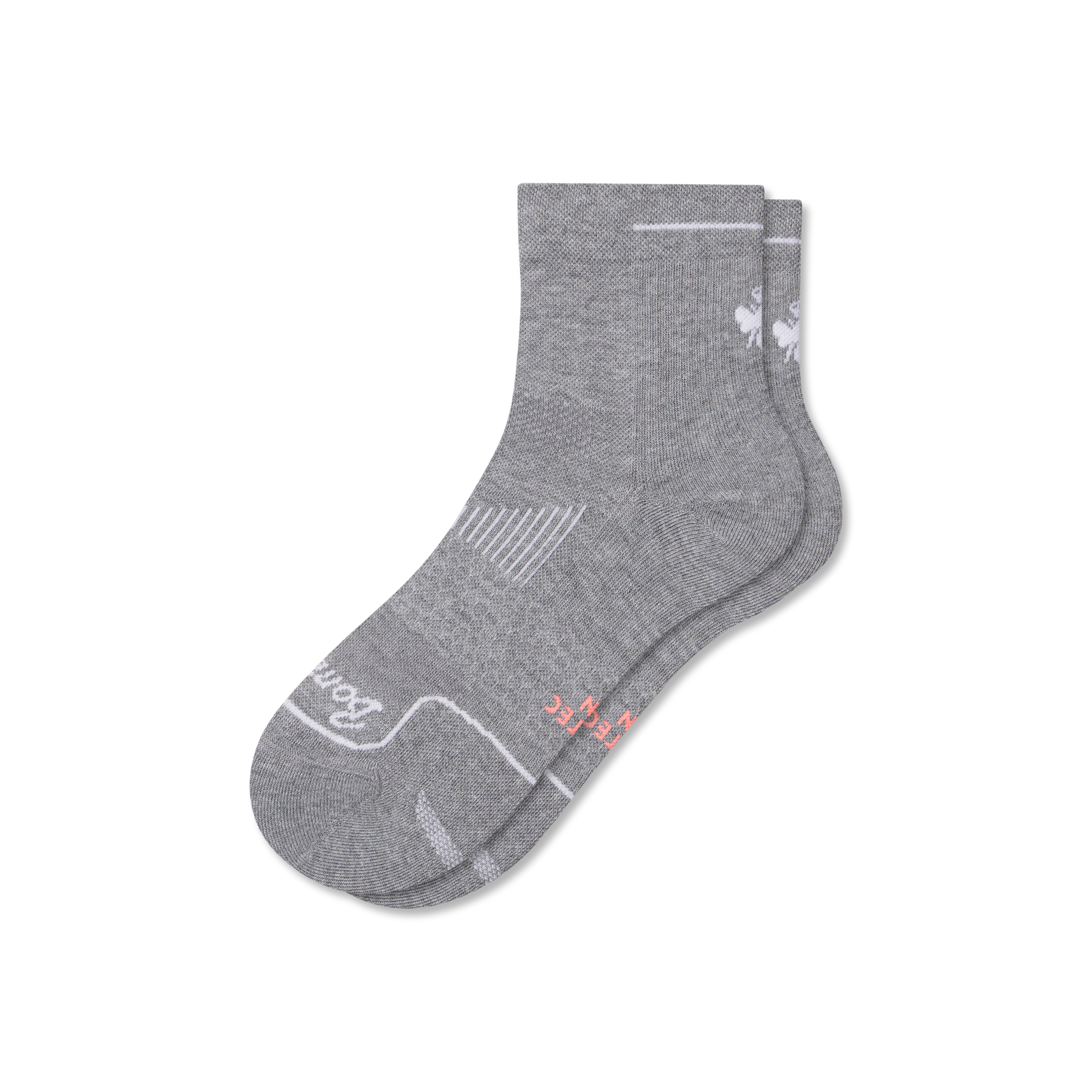 Running Quarter Socks - Medium Grey Heather L [9271] [2025]