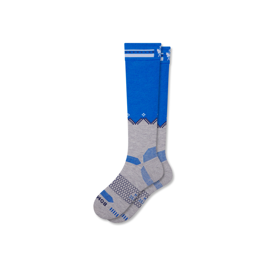 Men's Full-Cushion Merino Wool Blend Ski & Snowboard Socks - Smooth Crew Support