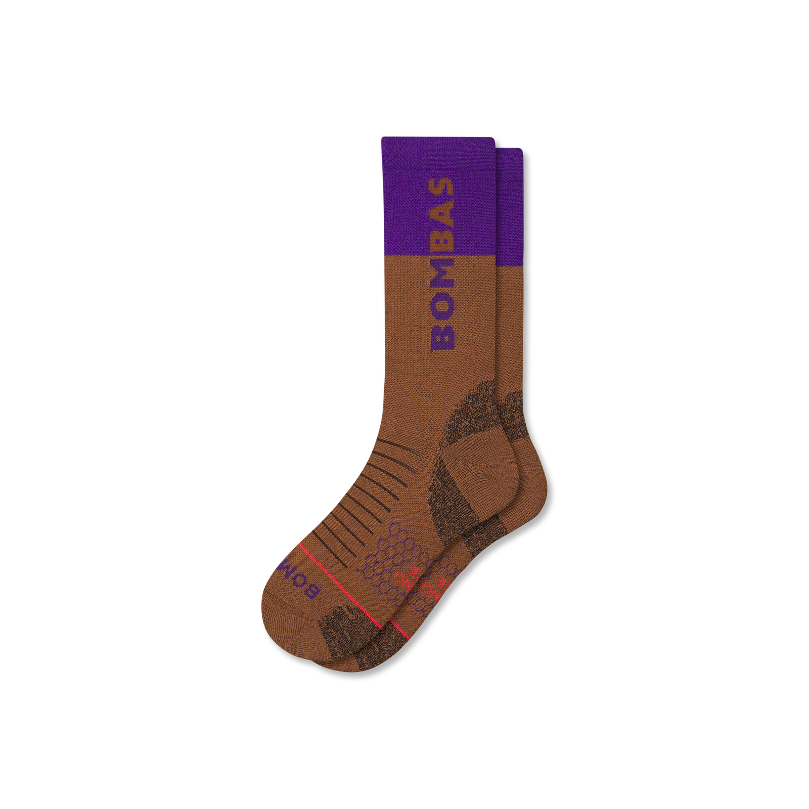 Merino Wool Blend Hiking Calf Socks - dusted cocoa L [9719]