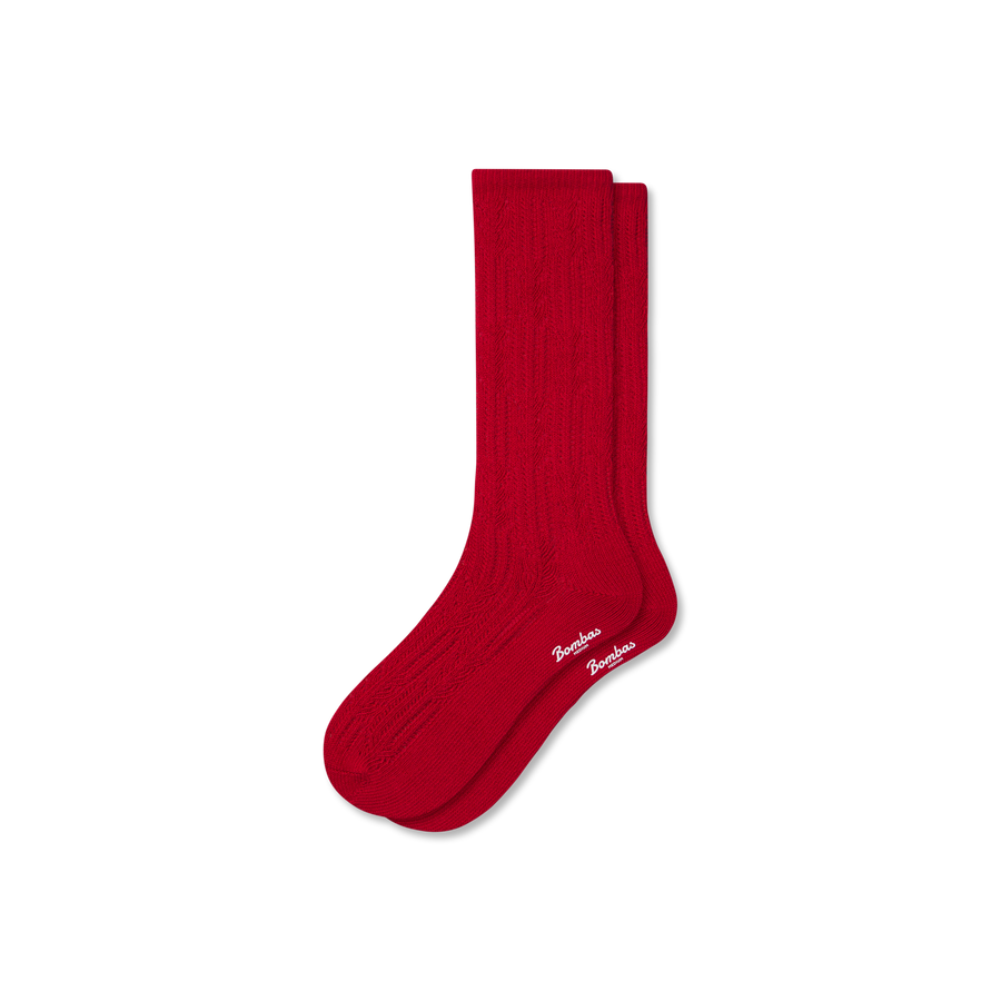 Women's Pointelle Calf Socks - Light Hike Step