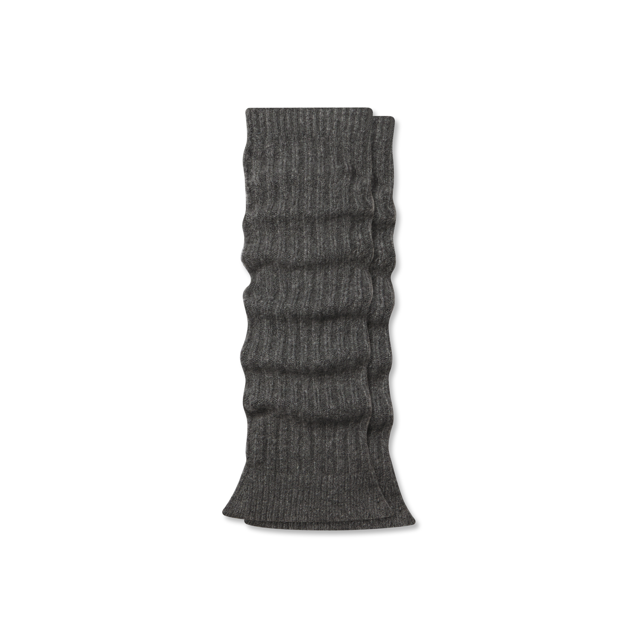 Women’s Ribbed Leg Warmers - Medium Grey Heather L [9736]