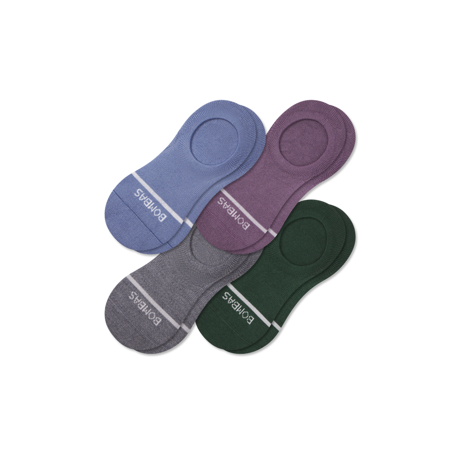 Women's Lightweight Merino Wool Blend No Show Sock 4-Pack - Everyday Fit