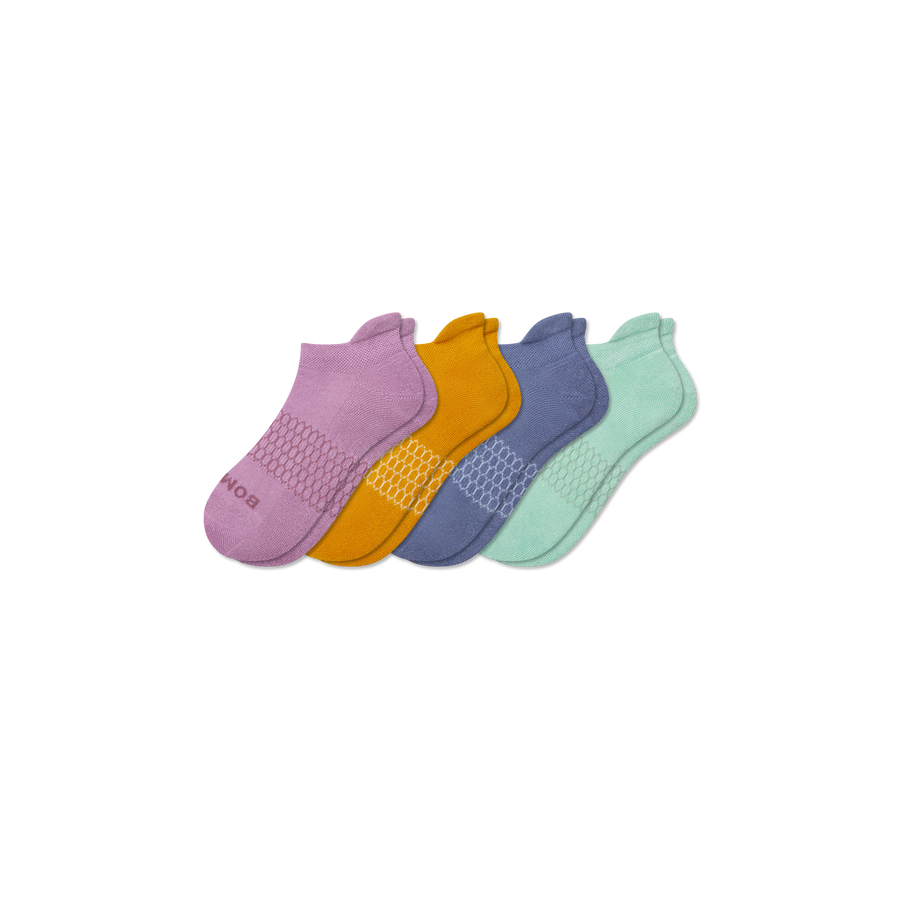 Youth Solids Ankle Sock 4-Pack - Soft Low Cut Move