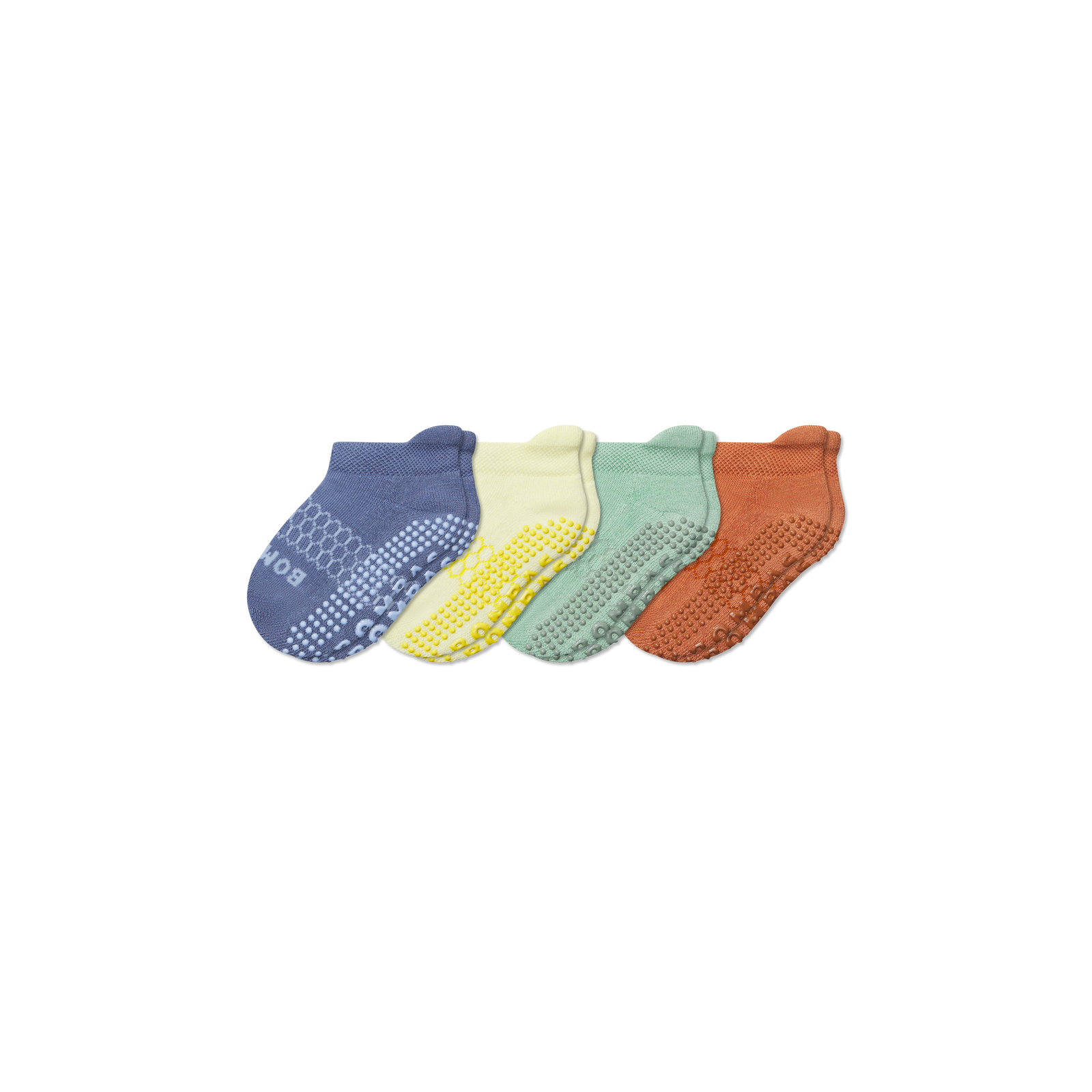 Toddler Gripper Ankle Sock 4-pack - jade blue mix L [9880]
