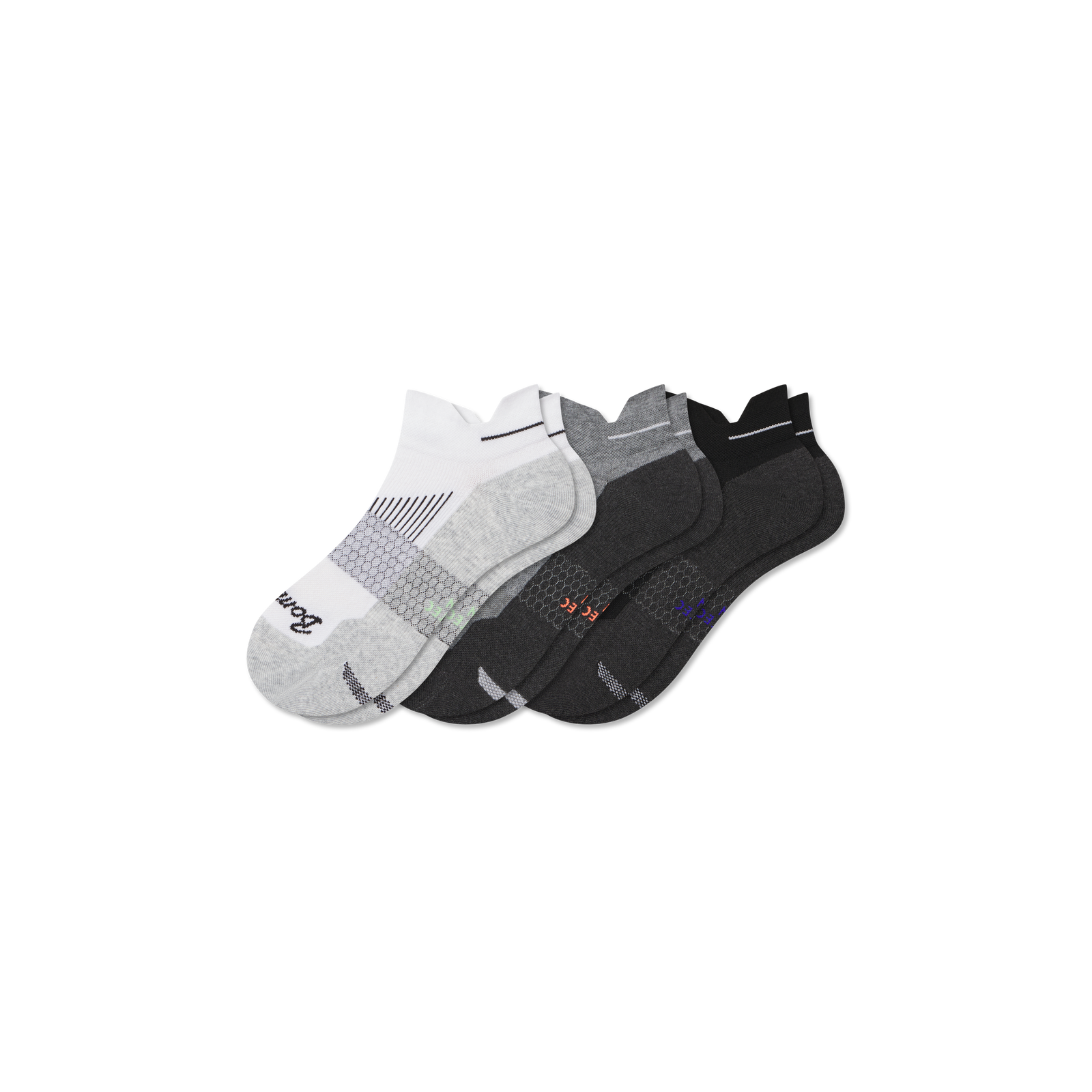Running Ankle Socks - white cobalt mix L [9899]