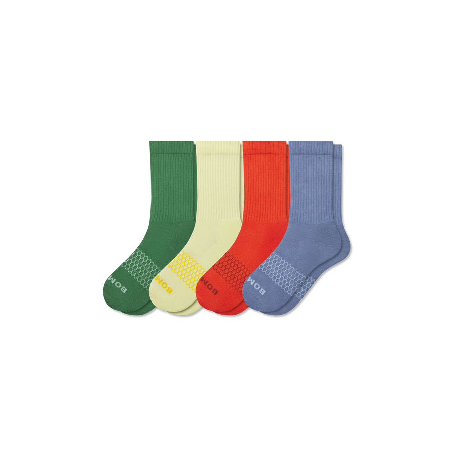 Youth Solids Calf Sock 4-Pack - Studio Hike Wear