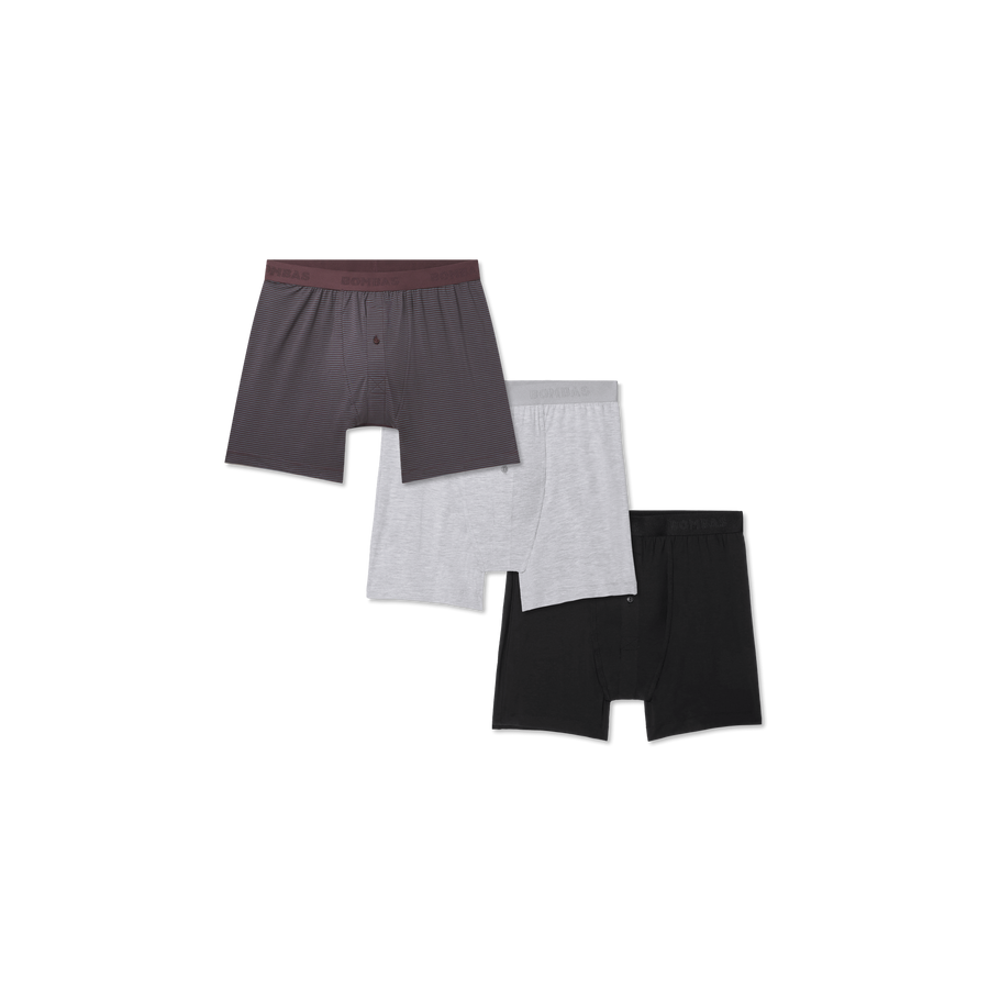 Men's Cotton Modal Blend Boxer 3-Pack - Daily Stretch Comfort