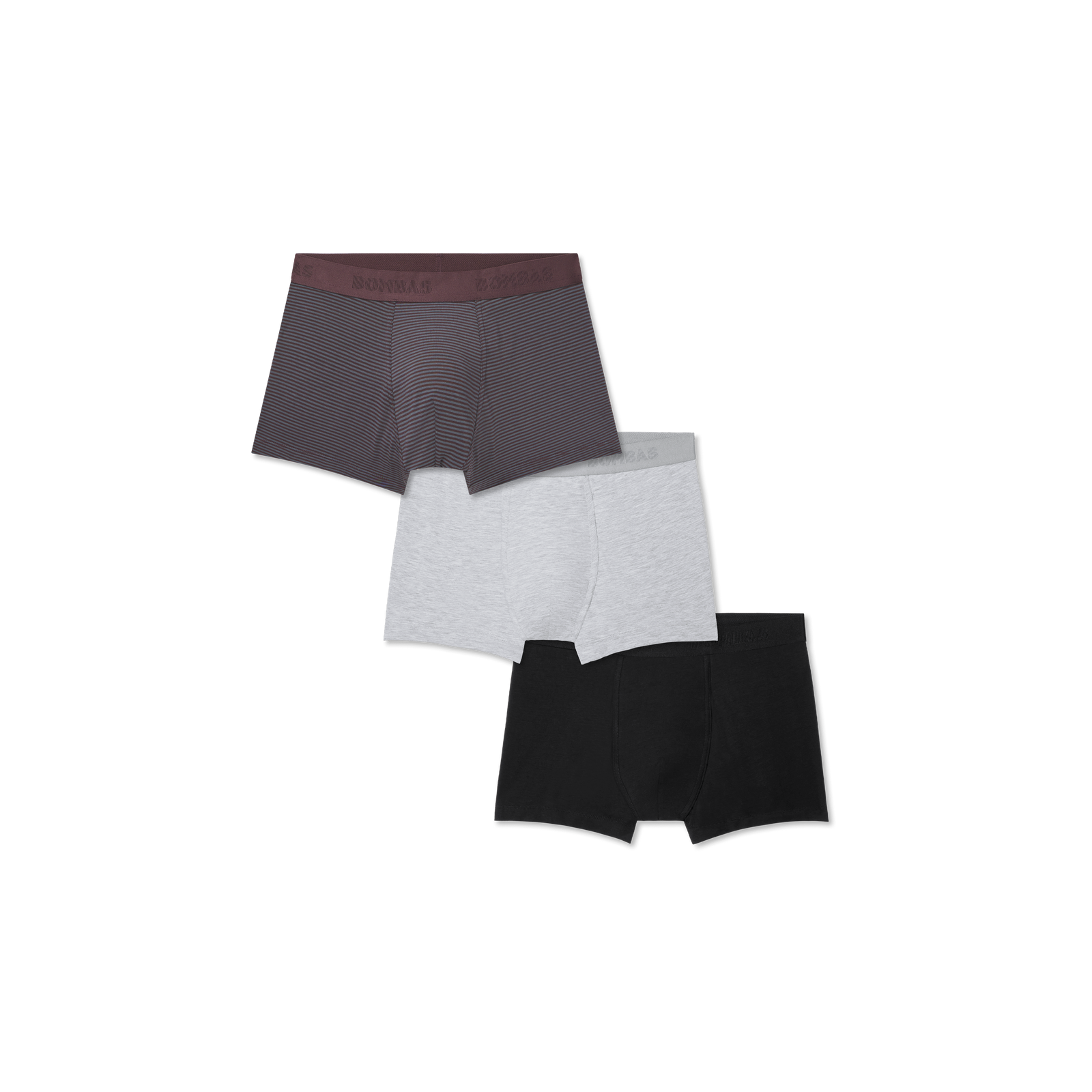 Men's Cotton Modal Blend Trunk 3-Pack - All Spice Grey Black Mix L