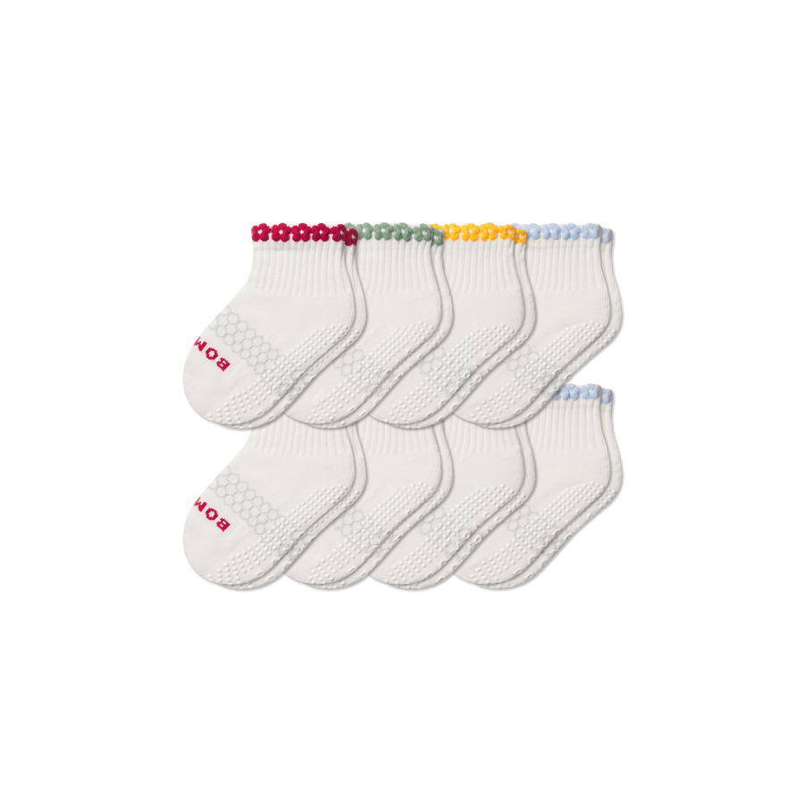 Toddler Daisy Chain Gripper Calf Sock 8-Pack - Fresh Fit