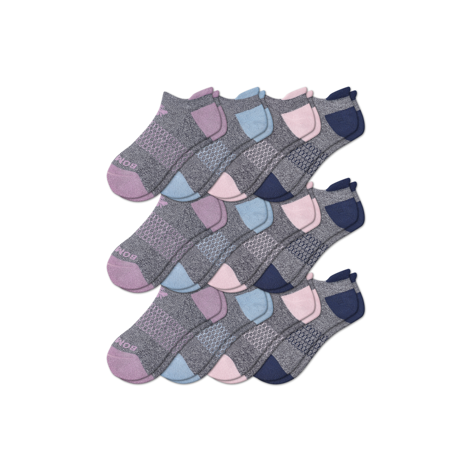 Women's Originals Ankle Sock 12-Pack - Baby Pink Mix L