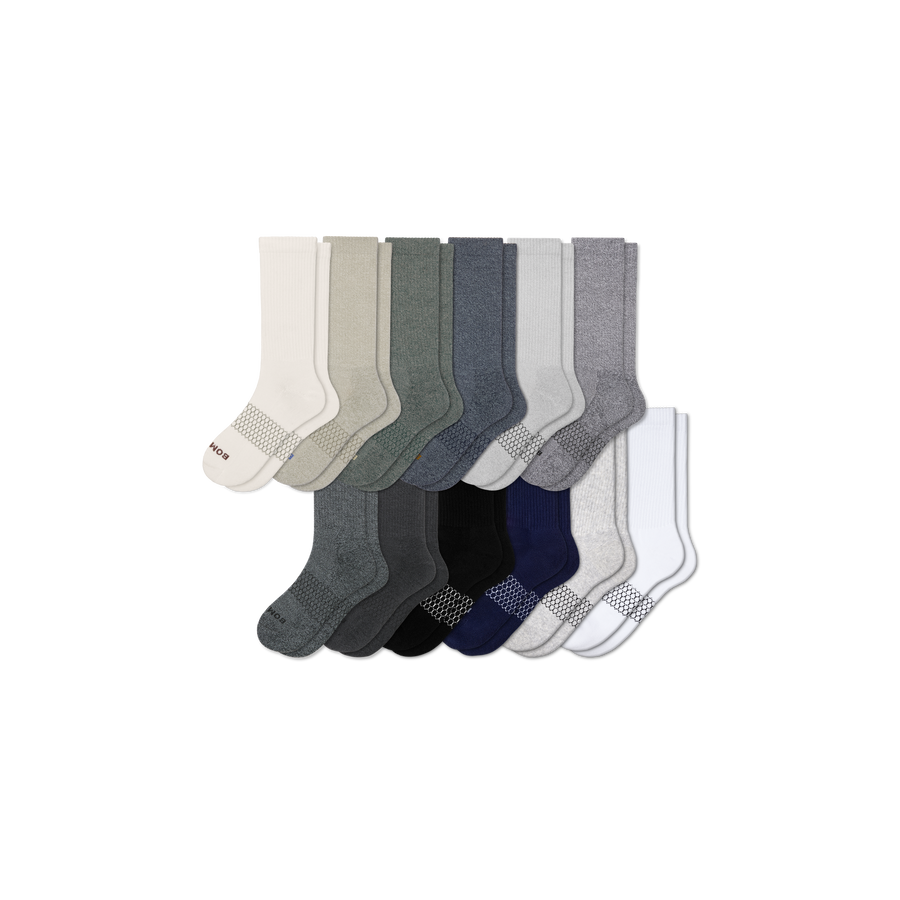 Men's Marl Calf Sock 12-Pack - Smooth Wear