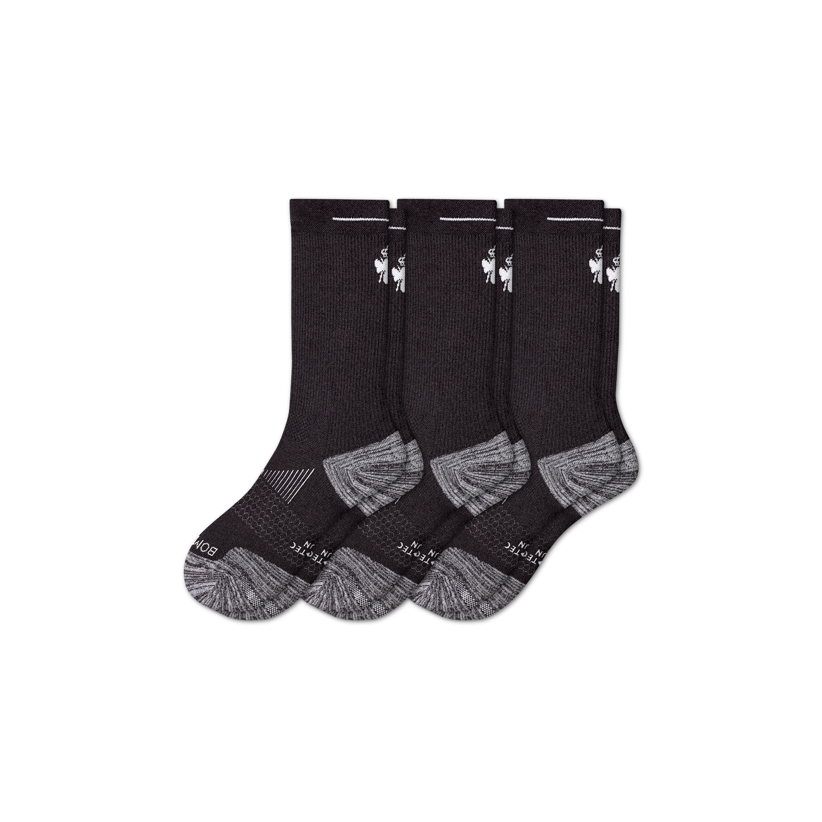 Women's Running Calf Sock 3-Pack - black-bee - 12