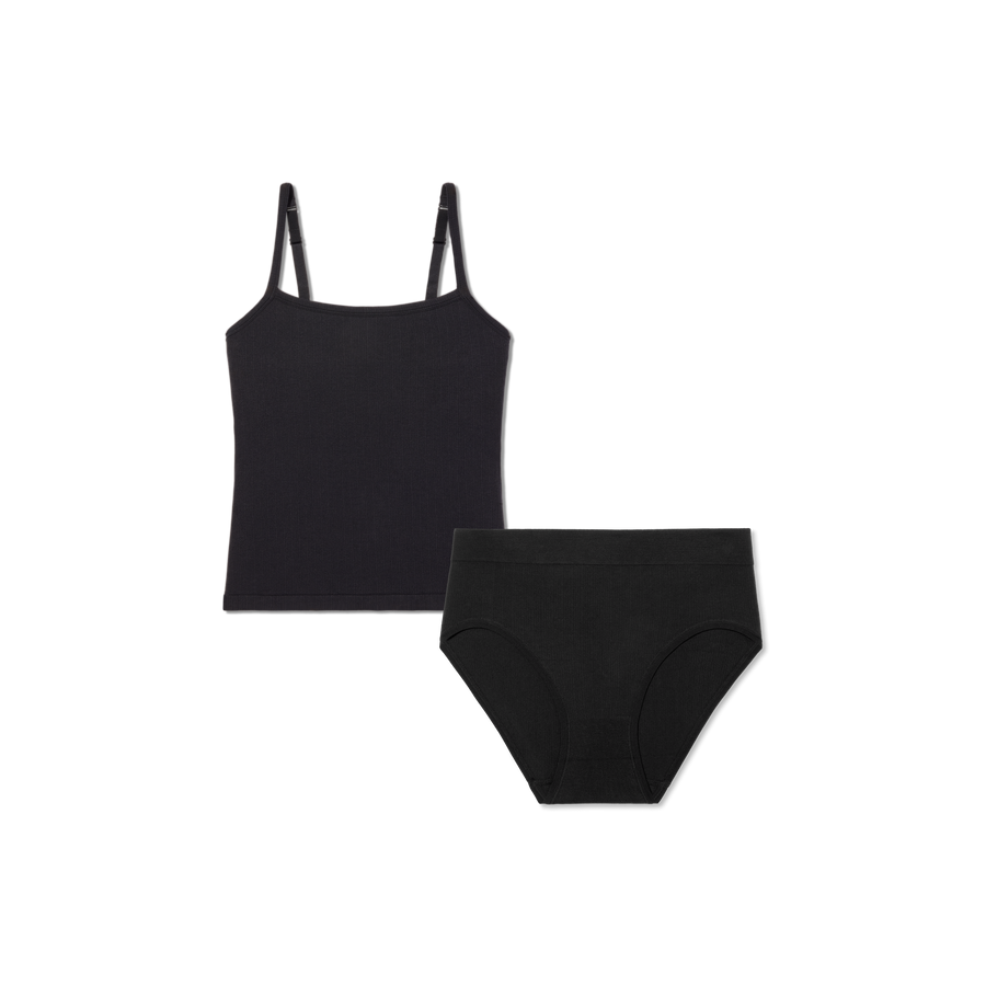 Women's Built-In Bra Seamless Cami + High Rise Brief Pack - Daily Studio Shape